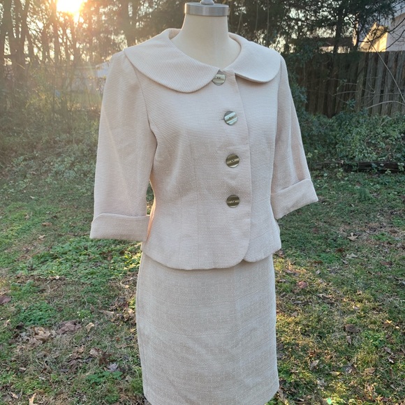 2PC Vintage Suit Skirt Set - Picture 4 of 11